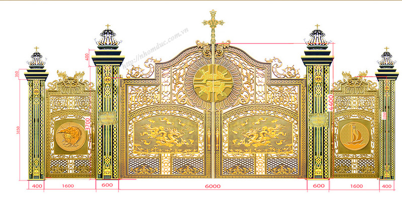 cổng sắt nhà thờ đẹp 22