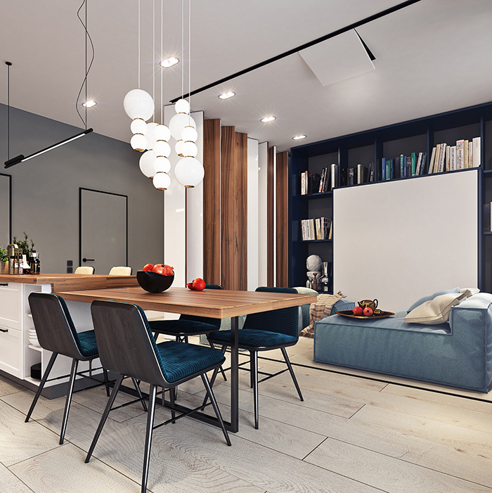 mẫu thiết kế căn hộ 35m2 10