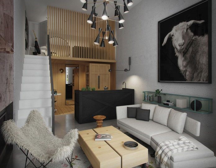 mẫu thiết kế căn hộ 35m2 5
