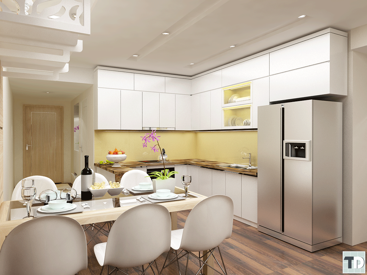 Tổng hợp những thiết kế phòng bếp chung cư đẹp, sang trọng của Nội ...
